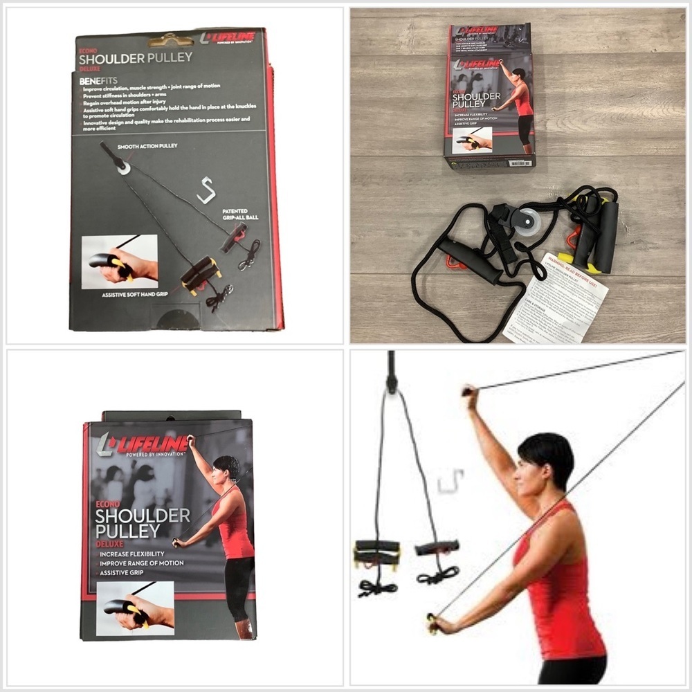 Lifeline Econo Shoulder Pulley Deluxe Portable Resistance Trainer Home Exercise